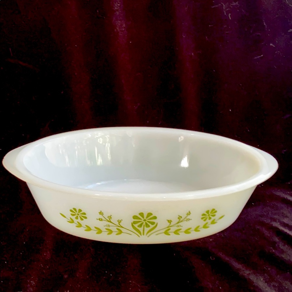 GLASS BAKE• 1 QT • Vintage glass bakeware